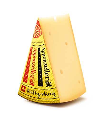 Appenzeller Käse kräftig würzig 300g Schweizer Käse frisch vom Laib inklusive Kühlversand in Styroporbox mit Kühlakku von Appenzeller