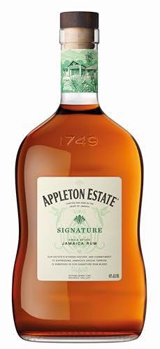 Appleton Estate Signature Blend Rum - Vollmundiger, honigfarbener Jamaica Rum, pur oder für Cocktails und Longdrinks - 1 x 0,7 l von APPLETON