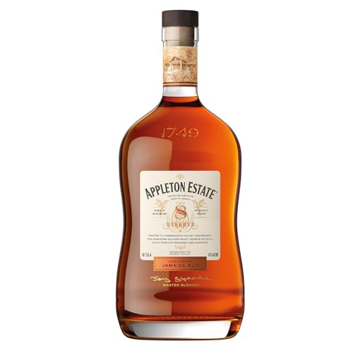 Appleton Estate Reserve Blend 8 Years Old - 8 Jahre gereifter, gold-brauner Jamaica Rum, zum pur Genießen oder für Cocktails - 1 x 0,7 l von APPLETON