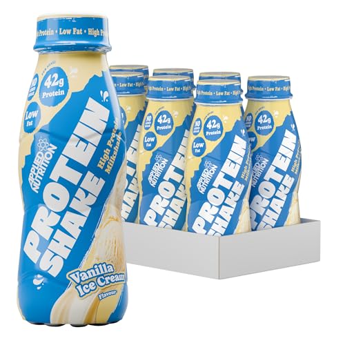 Applied Nutrition - Proteinshake, Eiweißshake | RTD Workout Shake | 20g Protein + (8 x 500ml (1 Packung), Vanilla) von Applied Nutrition