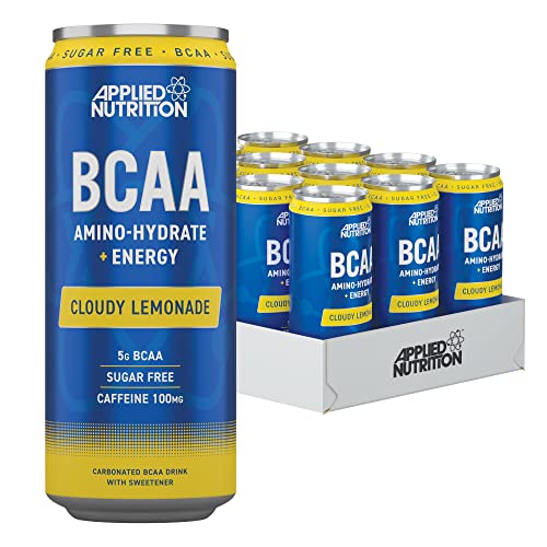 BCAA Amino-Hydrate + Energy Cans, Cloudy Lemonade - 12 x 330 ml. von Applied Nutrition