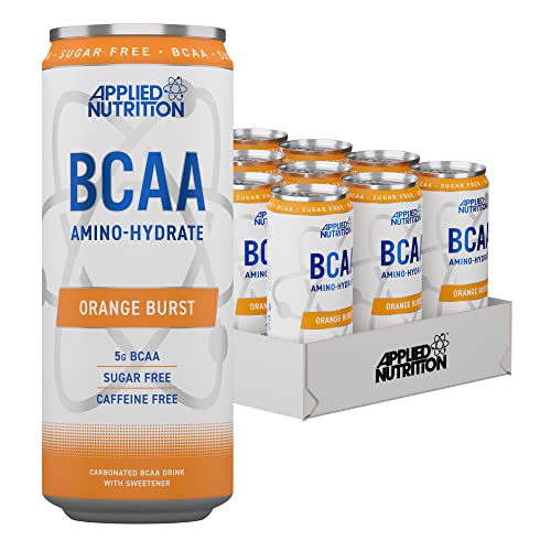 BCAA Amino-Hydrate Caffeine Free Cans, Orange Burst - 12 x 330 ml. von Applied Nutrition