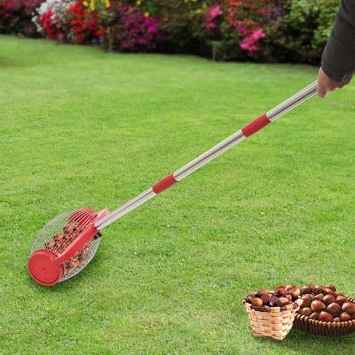 Apriltop Nußsammler mit Verstellbarem Griff, 15L Obstsammler, für Mutterdurchmesser 1-5Cm, Golfball Sammler mit Aufbewahrungstasche, für Obstgärten, Gärten, Rasenflächen Apriltop Nußsammler mit Verstellbarem Griff, 15L Obstsammler, für Mutterdurchmesser 1-5Cm, Golfball Sammler mit Aufbewahrungstasche, für Obstgärten, Gärten, Rasenflächen von Apriltop