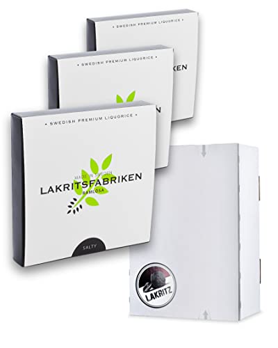 Lakritsfabriken Ramlösa Premium Lakritz Salzig aus Schweden 3 x 150g (3er Pack / Bundle) von AproposGeschenk
