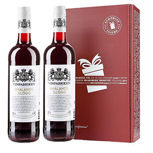 Vinfabriken Smalands Glögg inkl. Verpackung - Traditioneller Schwedischer Glühwein aus Preiselbeer-/Apfelwein (2er Pack in GVP) von AproposGeschenk