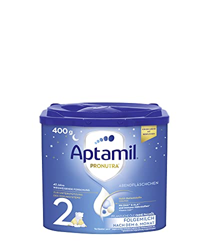 Aptamil Abendfläschchen, Folgemilch nach dem 6. Monat, Baby-Milchpulver (1 x 400 g) von Aptamil