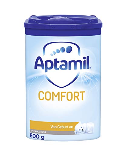 Aptamil Comfort – Spezialnahrung von Geburt an, Zum Diät Management, Bei Koliken, Blähungen & Verstopfungen, Palmöl, Milchpulver, 1x 800 g von Aptamil