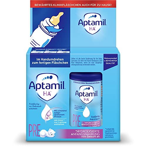 Aptamil PRE HA Anfangsnahrung, 4x2x90ml , trinkfertig, 90ml (8er Pack) von Aptamil