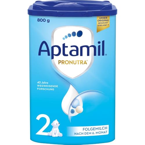 Aptamil Pronutra 2 – Folgemilch nach dem 6. Monat, Mit DHA & ARA, Nur Laktose, Ohne Palmöl, Babynahrung, Milchpulver, 1x 800 g von Aptamil