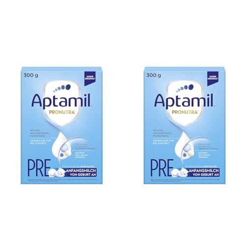 Aptamil Pronutra PRE, Anfangsmilch zum Zufüttern nach dem Stillen, Baby-Milchpulver (1 x 300 g) (Packung mit 2) von Aptamil