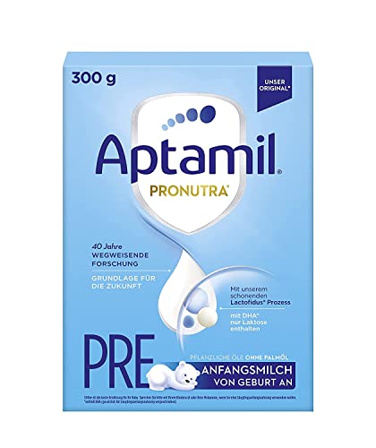 Aptamil Pronutra PRE, Anfangsmilch zum Zufüttern nach dem Stillen, Baby-Milchpulver (1 x 300 g) von Aptamil
