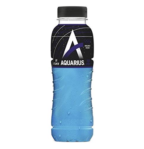 Aquarius Sport Isotonic Blue Ice PET-Flaschen (24 x 0,33 L) EINWEG inkl. gratis FiveStar Kugelschreiber von Aquarius
