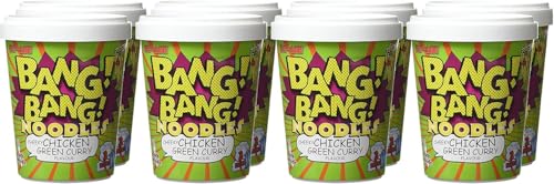 8x BangBang Schnellnudeln Cheeky Chicken Green Curry – 65g | Halal Instant-Nudeln mit würzigem Geschmack | Schnelle Zubereitung für unterwegs & Zuhause von ArBo-Living