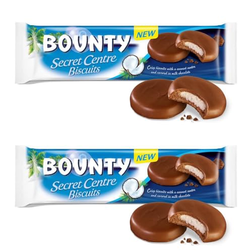 Bounty Secret Centre Biscuits Knusprige Kekse Mit weichem Kokosnusskern Und Milchschokolade Vorteilspackung 2x132g ArBo-Living Quality von ArBo-Living