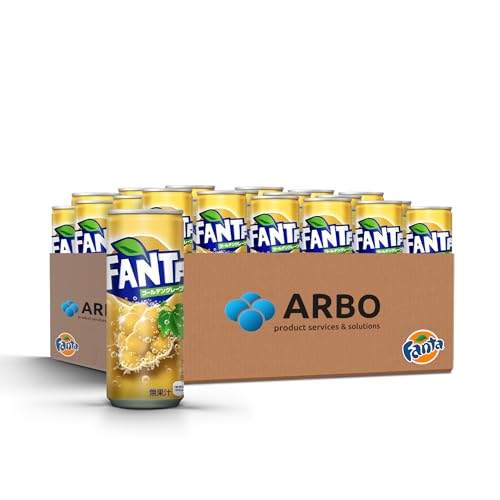 Fanta Golden Grape 500ml Dosen 24er Pack - intensiver Traubengeschmack - Japan Edition - goldene Trauben mit feiner Kohlensäure versetzt - ArBo-Living Quality Fanta Golden Grape 500ml Dosen 24er Pack - intensiver Traubengeschmack - Japan Edition - goldene Trauben mit feiner Kohlensäure versetzt - ArBo-Living Quality von ArBo-Living