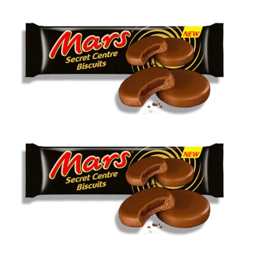 Mars Secret Centre Biscuits Knusprige Kekse Mit weichem Karamellkern Und Milchschokolade Vorteilspackung 2x132g ArBo-Living Quality von ArBo-Living