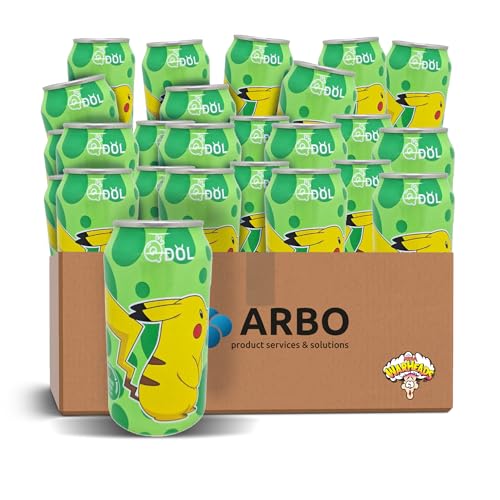 Pokemon Pikachu QDOL Erfrischungsgetränk Limtten Geschmack mit Kohlensäure Drink 24x 355ml - ArBo-Living Quality von ArBo-Living