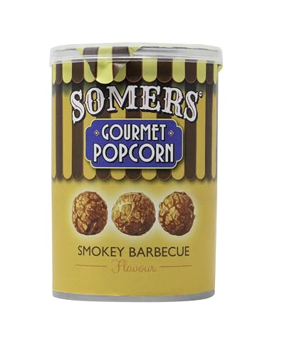 Somers Gourmet Popcorn Smokey BBQ Barbecue 30g - Vegan, Glutenfrei & ohne Konservierungsstoffe - Unfassbar lecker, knackige & geschmacksintensive Popcorn in stilvoller Verpackung + ArBo-Living Sticker von ArBo-Living