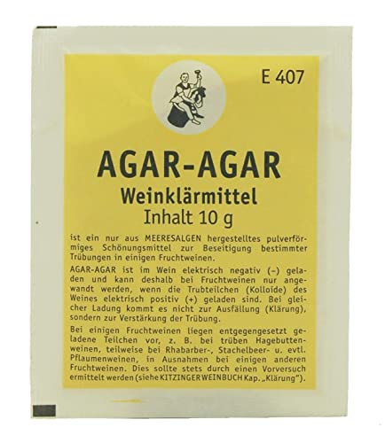 Kitzinger AGAR-AGAR Weinklärmittel 10g von Arauner