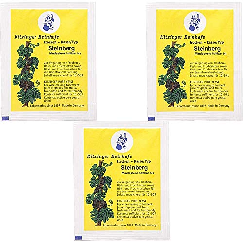Arauner Kitzinger 3X Steinberg Kitzinger Trockenhefe Weinhefe Reinhefe Wein selber Machen Arauner Kitzinger 3X Steinberg Kitzinger Trockenhefe Weinhefe Reinhefe Wein selber Machen von Arauner