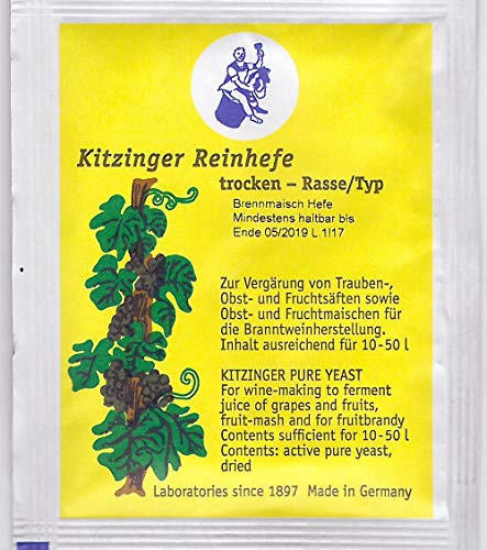 Brennmaisch Hefe Arauner Kitzinger Reinhefe, trocken 5 g, , für 10-15 L von Arauner