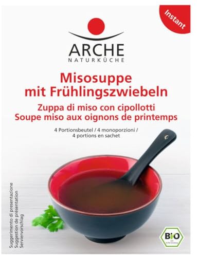 Arche - Misosuppe mit Frühlingszwiebeln - 4 x 10 g - 2er Pack von Arche Naturküche