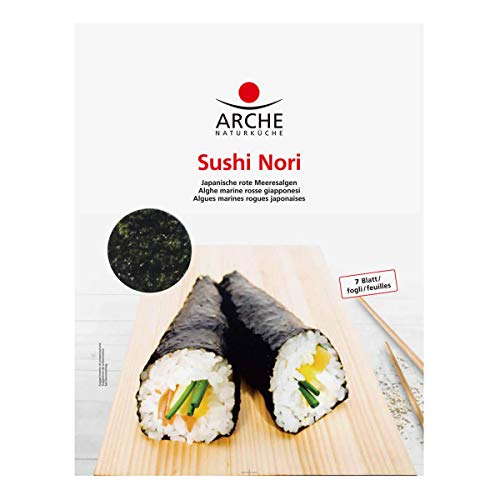 Sushi Nori, geröstet 6 x 17 gr Sushi Nori, geröstet 6 x 17 gr von Arche Naturküche