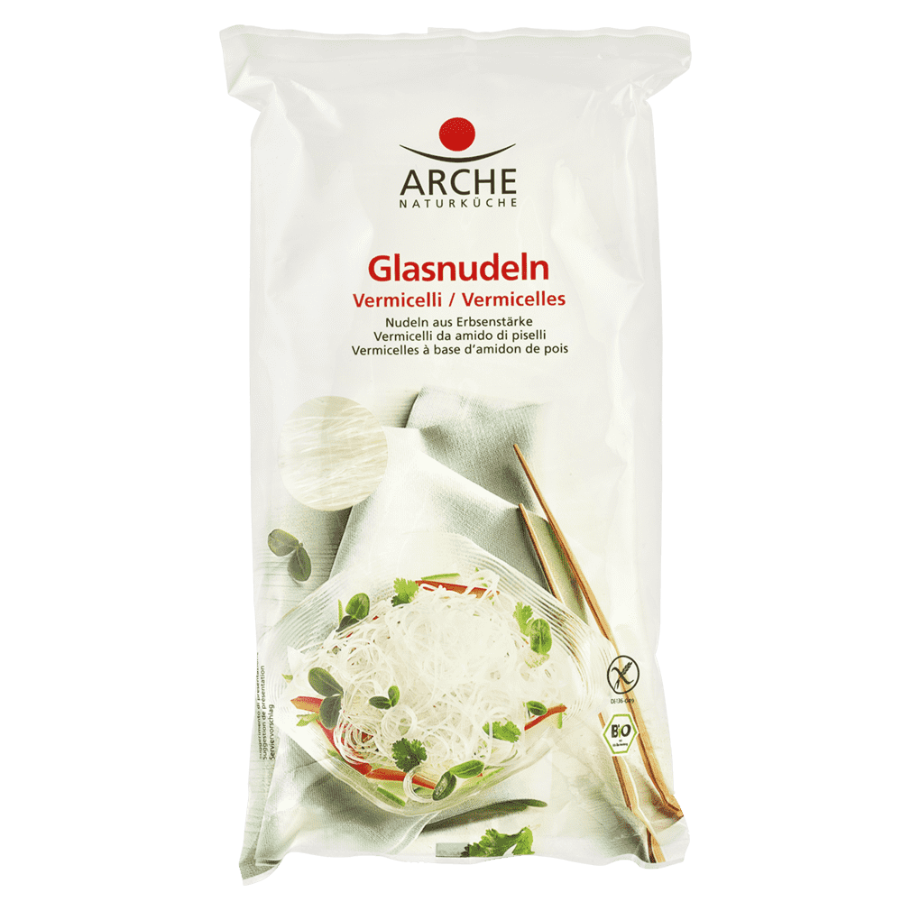 Bio Glasnudeln, aus Erbsenstärke Bio Glasnudeln, aus Erbsenstärke von Arche Naturküche