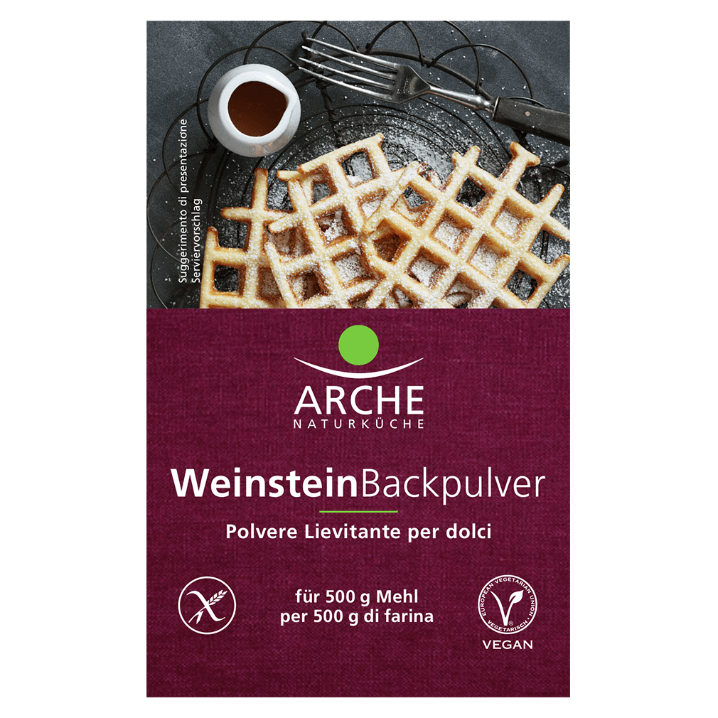 Bio Weinstein Backpulver 3x18g von Arche Naturküche