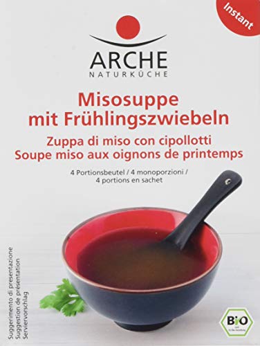 Arche Bio Misosuppe mit Frühlingszwiebeln, 3er Pack (3 x 40 g) von Arche