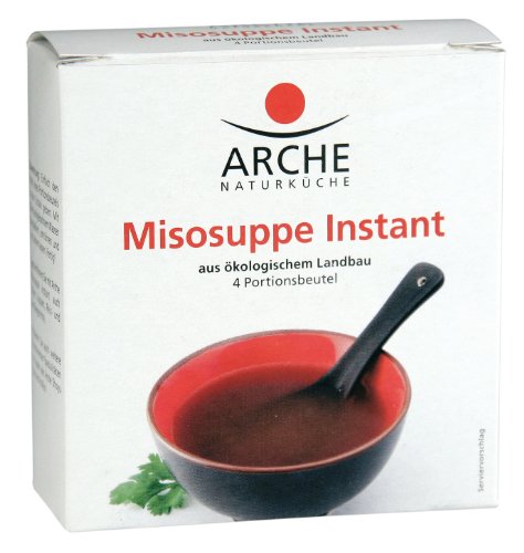 Arche Miso-Instant Suppe (4 Beutel a 10g) Bio Miso, 2er Pack (2 x 40 ml) von Arche