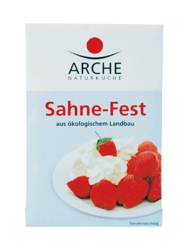 Arche Sahne-Fest (3 Päckchen) Bio Backzutat, 10er Pack (10 x 24 g) von Arche