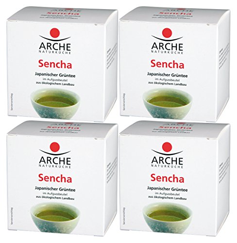 Arche Sencha 10 Beutel a 1,5 g Bio Tee, 4er Pack (4 x 15 g) von Arche