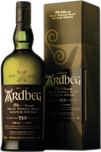 Ardbeg Islay Single Malt Scotch Whisky 10 Jahre 46% Vol. von Ardbeg