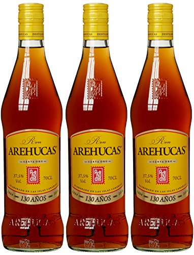 Arehucas Ron, Carta Oro, Canarische Inseln, Golden (3 x 0.7 l) von Arehucas