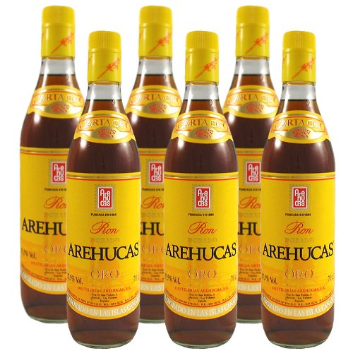 Arehucas Ron Oro Sparpaket 6 x 0,7 l von Arehucas