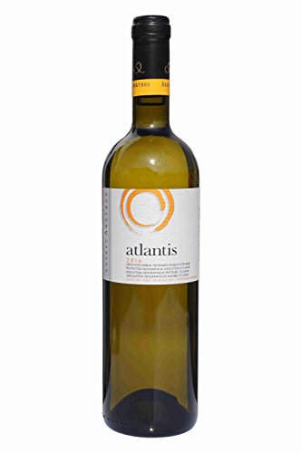 Atlantis Weißwein Santorini 750ml Flasche Argyros griechischer Weiß Wein trocken sommerfrisch San Torini von Argyros