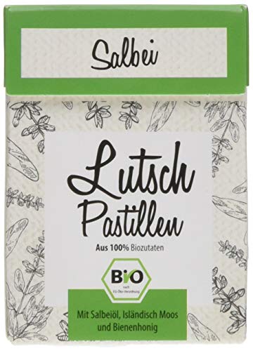 Aries BIO Salbei Lutschpastillen – Halsbonbons mit Isländisch Moos Extrakt und Bio Salbeiöl – 30g Aries BIO Salbei Lutschpastillen – Halsbonbons mit Isländisch Moos Extrakt und Bio Salbeiöl – 30g von ARIES
