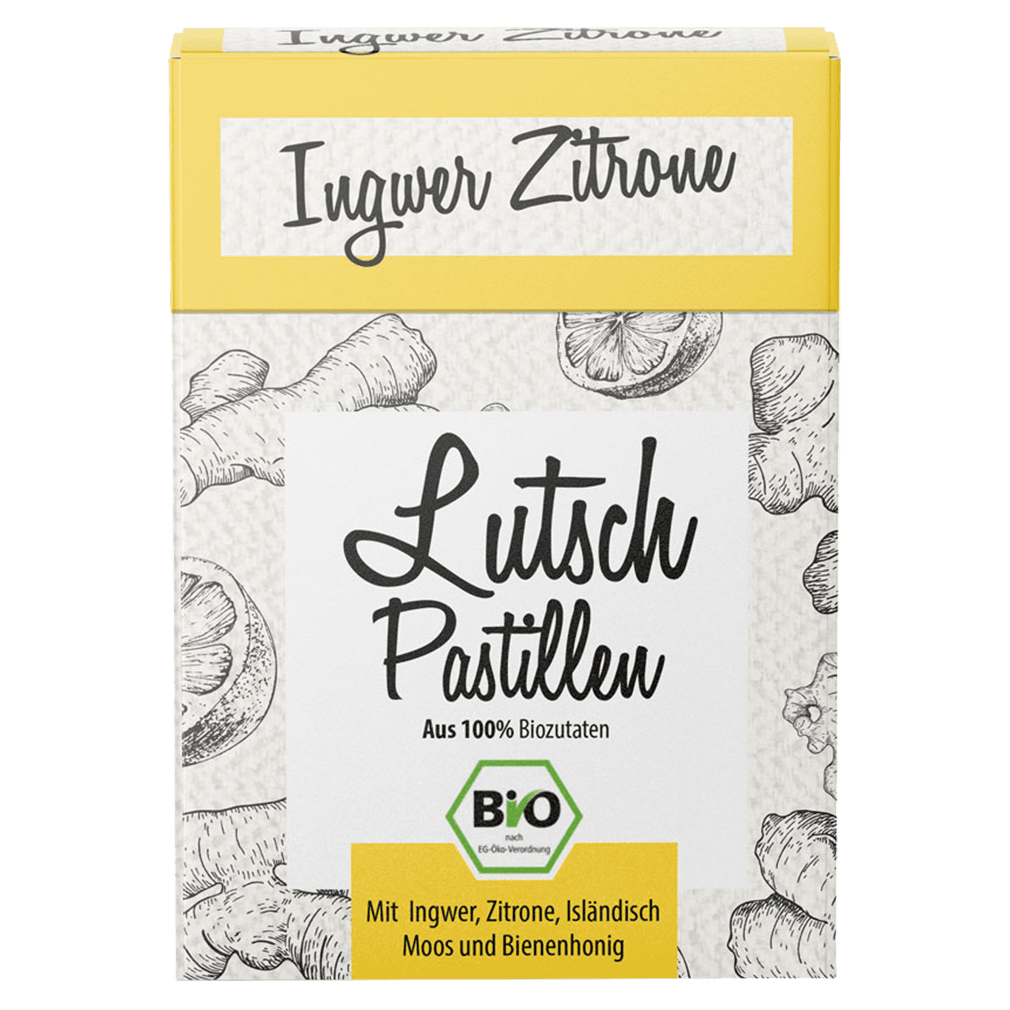 Bio Lutsch-Pastillen Ingwer-Zitrone Bio Lutsch-Pastillen Ingwer-Zitrone von Aries