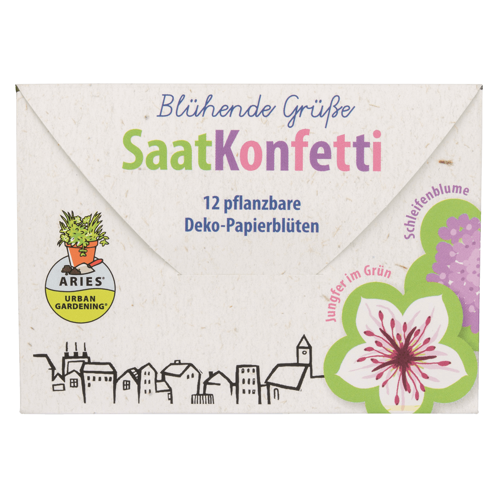 Bio Saatkonfetti Blühende Grüße Bio Saatkonfetti Blühende Grüße von Aries