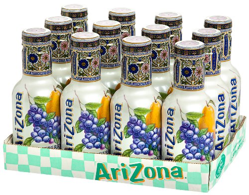 ARIZONA Blueberry White Tea 12 x 500 ml PET inc. 3,00€ EINWEG Pfand von Arizona