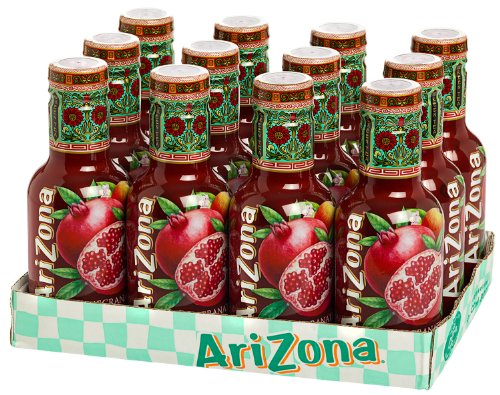 12 Flaschen Arizona Pomegranate Green Tea Pet inc. 3.00€ EINWEG Pfand von Arizona