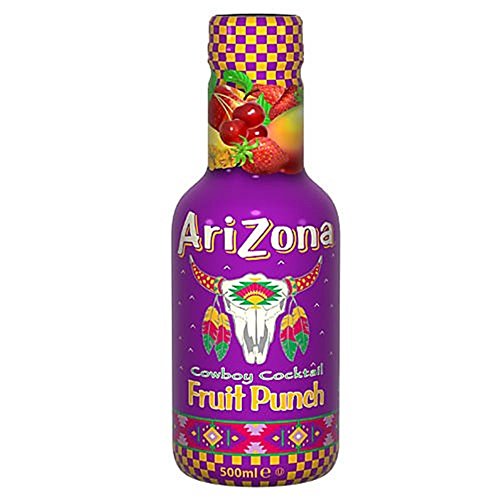 AriZona Cowboy Cocktail Fruit Punch 500ml (Flasche) - Fruchtsaft-Erfrischungsgetränk mit 10% Fruchtgehalt von Arizona