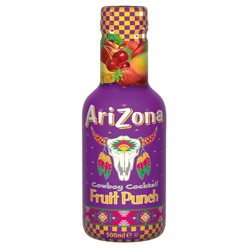 AriZona Cowboy Cocktail Fruit Punch 500ml (Flasche) - Fruchtsaft-Erfrischungsgetränk mit 10% Fruchtgehalt von Arizona