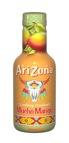 AriZona Cowboy Cocktail Mucho Mango 500ml (Flasche) - Erfrischungsgetränk mit 5,5% Fruchtgehalt von Arizona
