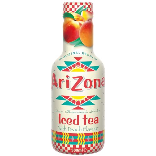 AriZona Iced Tea with Peach Flavour, Eistee, PET - 0.5L EINWEG von Arizona