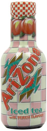 Arizona Peach Iced Tea 500 ml (Pack of 6) von Arizona