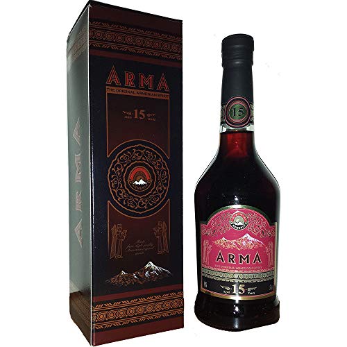 Armenische Spirituose Arma 0,7L 15 Jahre Reifezeit in Geschenkverpackung von Arma