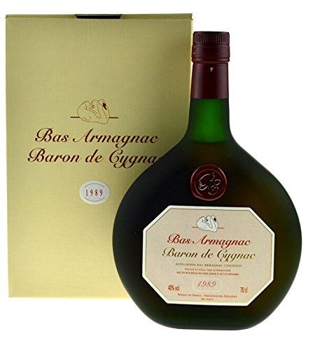 Rarität: Armagnac Baron de Cygnac 0,7l Jahrgang 1989 incl. Geschenkkarton von Armagnac Baron de Cygnac