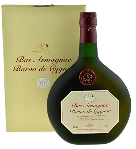 Rarität: Armagnac Baron de Cygnac 0,7l Jahrgang 1991 inkl. Geschenkpackung von Armagnac Baron de Cygnac